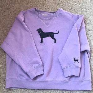 Girls Purple The Black Dog Sweatshirt